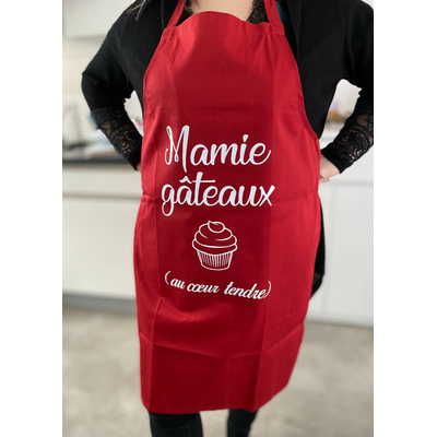 Tablier personnalisé Mamie gâteaux