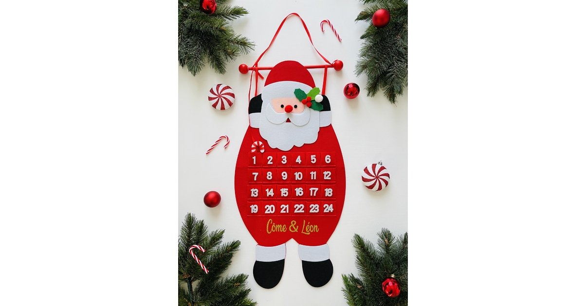 Chapeau De Noël Père Noël - Calendrier De L'Avent à Moitié Prix !
