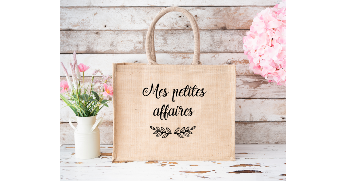 Jute Sac Affaire Sac Cabas Personnalisé Mes Petites Affaires