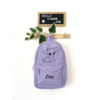 Sac à dos faon lavande personnalisé