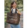 Sac cabas léopard personnalisé les trésors de maman
