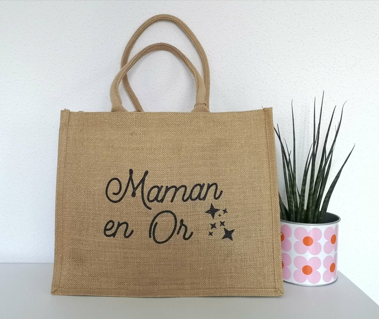 Sac Tote bag Maman Je t'aime - Cadeau Fête des Mères Anniversaire