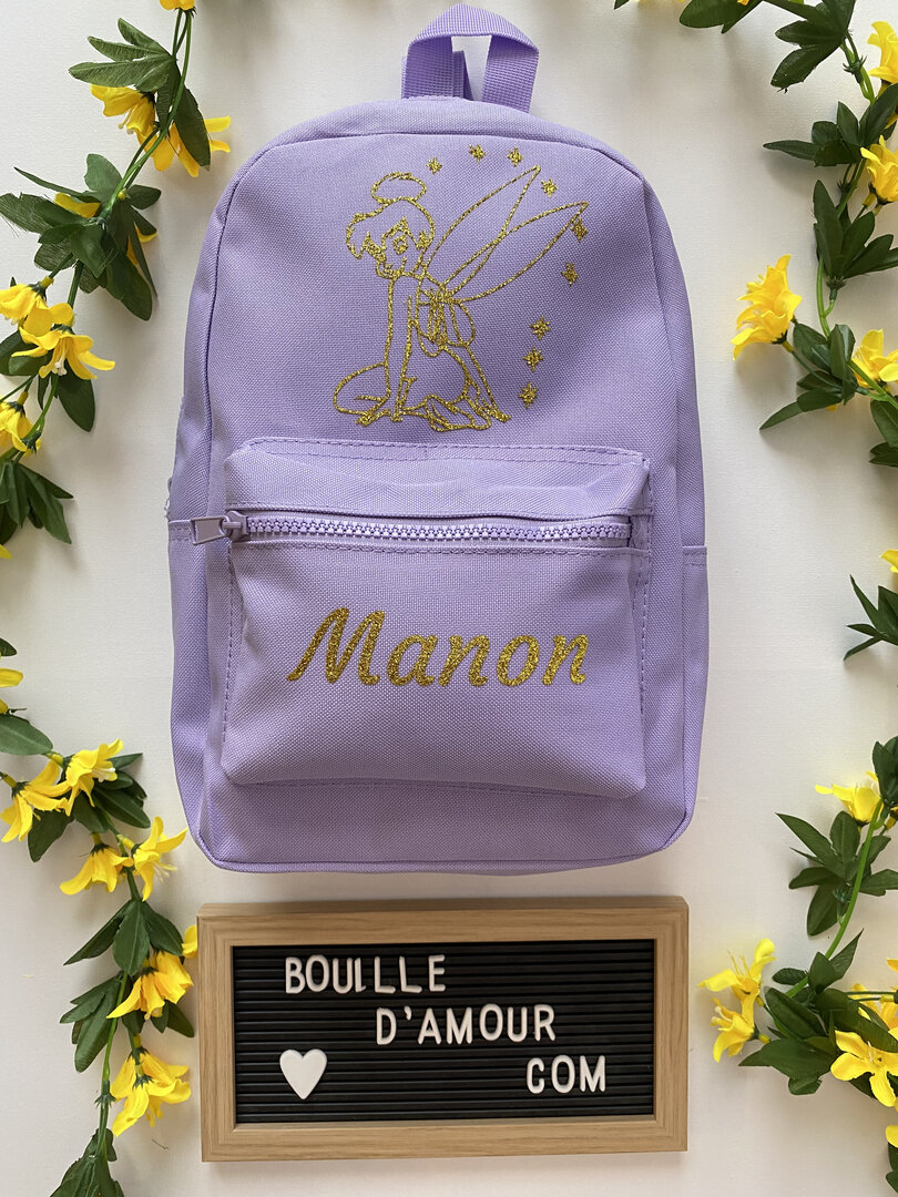 Sac De Piscine/gym Personnalisable Fée Clochette - Réf 29, Pour Enfant, Polyester