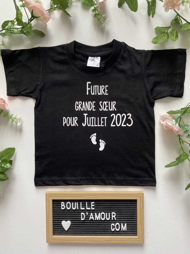 T-shirt personnalisé Future Grand Frère, teeshirt personnalisé