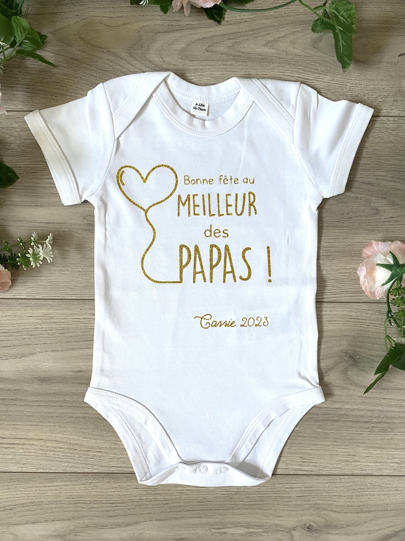 Body cadeau fête des pères - meilleure papa main image 0