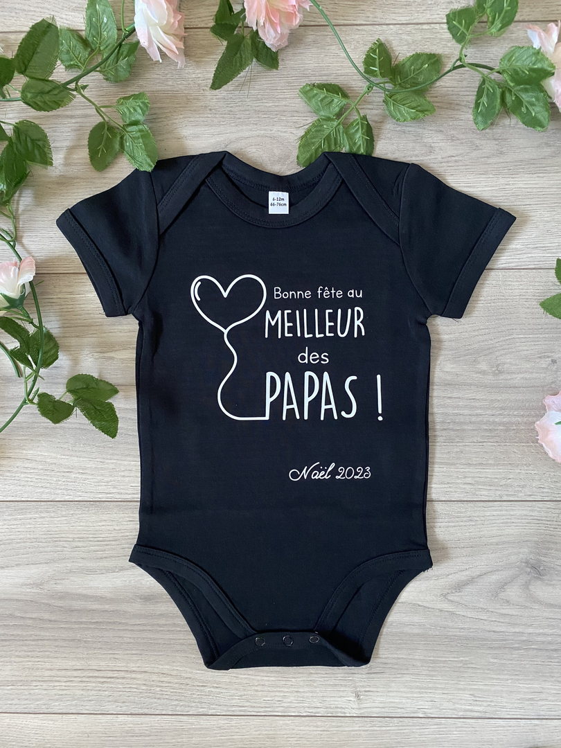 Body cadeau fête des pères - meilleure papa main image 1