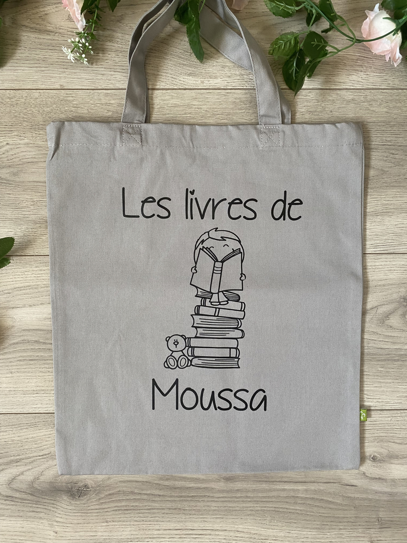 Tote Bag Bouquiniste D'Aix-en-Provence - Coton Beige Qualité - RDBO