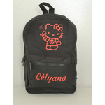 Mini sac à dos Hello Kitty noir