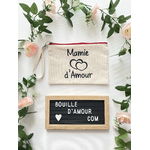 Pochette personnalisée cadeau mamie d'amour