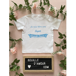 T-shirt bébé je vais être une super grande soeur