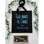 Tote bag personnalisé élue mamie de l'année