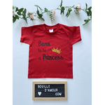 T-shirt enfant personnalisé born to be a princess