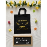 Mini tote bag personnalisé les chocolats de