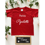 T-shirt enfant personnalisé "Petite pipelette"
