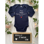 Body personnalisé "Et si je t'appeleais parrain d'Amour"