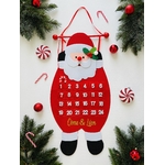 Calendrier de l'avent personnalisé "Père Noël"