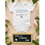 Body annonce grossesse personnalisé "Mini nous dans 9 mois"