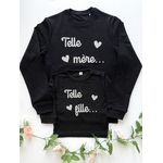 Sweat personnalisé telle mère telle fille