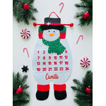 Calendrier de l'avent personnalisé "Bonhomme de neige"