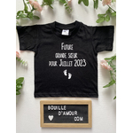 T-shirt enfant personnalisé "Future grande soeur"