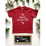 T-shirt bébé personnalisé "Futur grand frère"