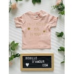 T-shirt bébé personnalisé Jai le meilleur papa du monde