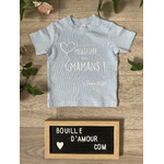 T-shirt bébé personnalisé "Bonne fête à la meilleure des mamans"