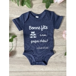 Body personnalisé "Bonne fête à mon papa chéri"