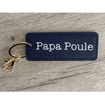 Porte clé personnalisé "Papa Poule"