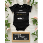 Body annonce grossesse personnalisé pour papi et mamie