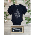 Body personnalisé annonce grossesse future grande soeur