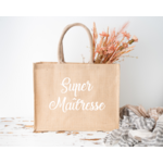 Sac cabas en juste personnalisé maîtresse