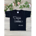 T-shirt enfant personnalisé Bonne fête à la meilleure des mamans