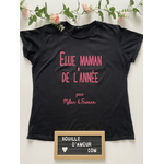 T-shirt personnalisé élue maman de lannée
