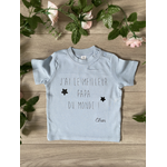T-shirt personnalisé pour bébé Jai le meilleur papa du monde