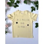 T-shirt bébé personnalisable Jai le meilleur papa du monde