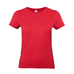 Tee shirt rouge personnalisable pour femme