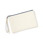 Pochette personnalisable Zip marine