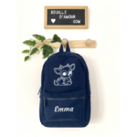 Sac à dos faon marine personnalisable