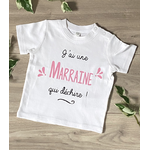 T-shirt personnalisé J'ai une marraine qui déchire