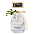 Sac à dos personnalisé dinosaure