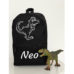 Sac à dos maternelle personnalisé dinosaure avec prénom