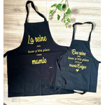 Duo de tabliers personnalisés mamie
