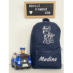 Sac à dos personnalisable pat patrouille
