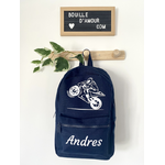 Sac à dos enfant  personnalisé Moto