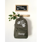 Sac à dos enfant personnalisable Moto de sport