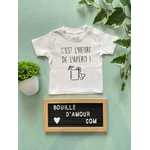 T-shirt bébé personnalisé c'est l'heure de l'apéro
