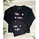 Sweat personnalisé mère fille