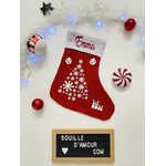 Botte de noël personnalisée %22Sapin%22