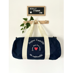 Sac polochon personnalisé super famille en vadrouille
